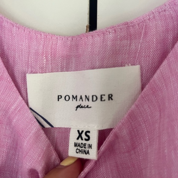 NWOT Tuckernuck Pomander Place Dress Sabella Maxi Linen in Pink XS - Picture 4 of 9